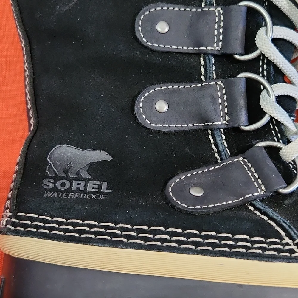 SOREL Joan of Arctic Black Suede Waterproof Winter Boot with Bootliner (6) - Picture 5 of 13